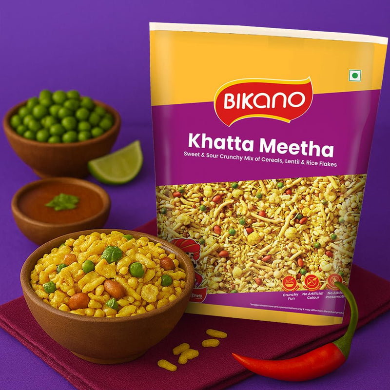 Bikano Khatta Meetha Namkeen | 500g Pack