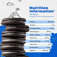 Oreo Cadbury Chocolate Flavour Crème Sandwich Biscuit Mega Family Pack, 275.55 Gm