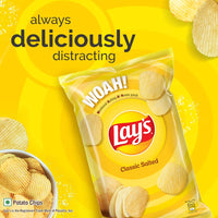 Lay's Potato Chips, Classic Salted Flavour, Crunchy Chips & Snacks, 80 grams/82 grams/ 90 grams/115 grams (Weight May Vary)