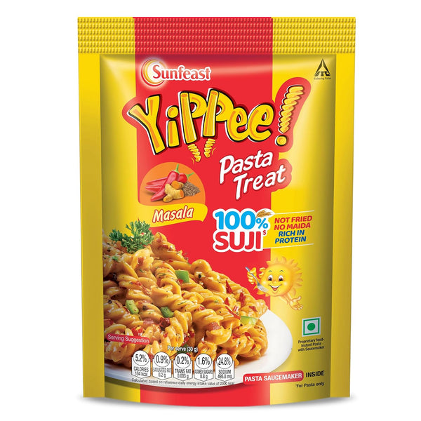 Sunfeast YiPPee! Pasta Treat|Masala|Soft & Creamy Pasta|Instant Pasta Made With Suji/ Rava 65/70 Grams(weight may vary)