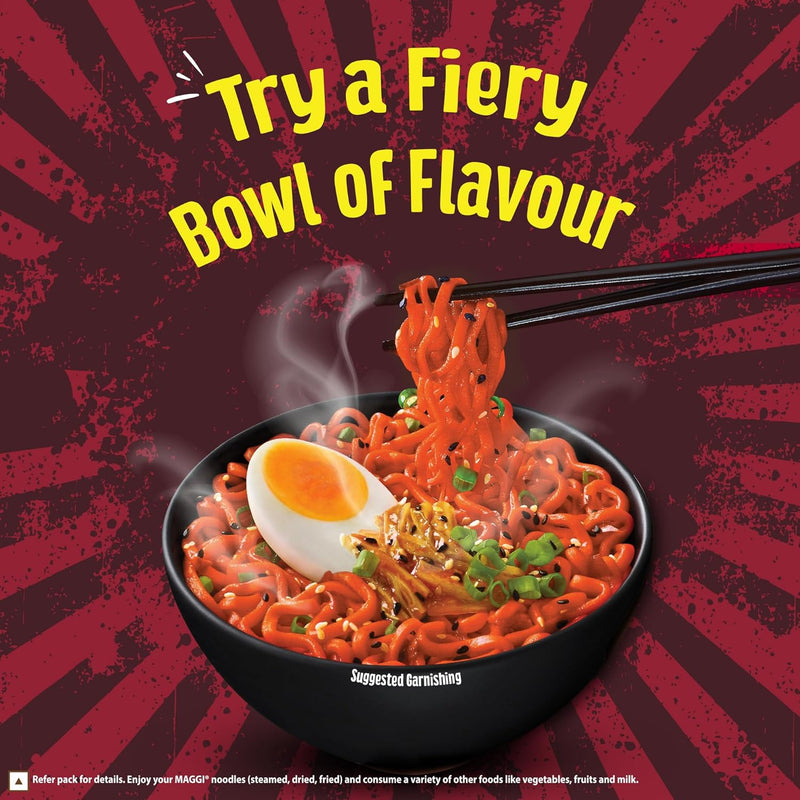 MAGGI Korean BBQ Chicken Noodles, Easy To Cook Instant Noodles, 90g, Small
