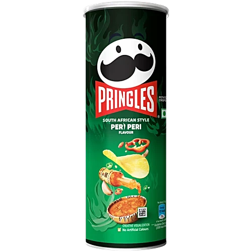 Pringles South African Style Peri Peri Potato Crisps, 102 g