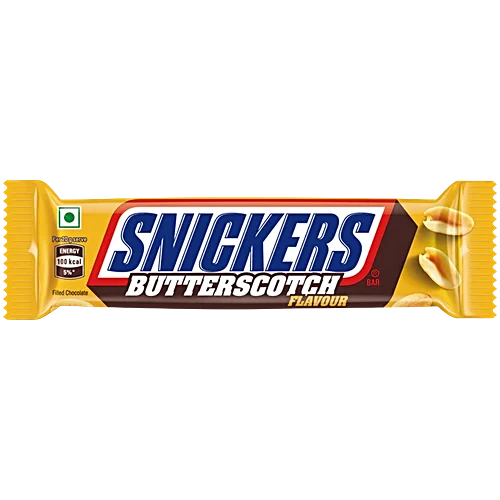 SNICKERS Butterscotch Flavour Chocolate Bar, Loaded with Caramel & Nougat Bar