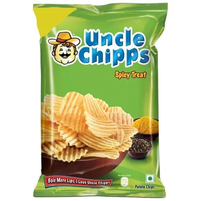 Uncle Chips Spicy Treat, 80gm Pouch
