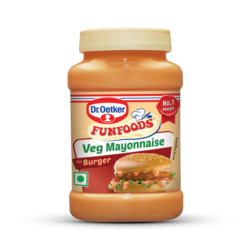 Dr. Oetker FunFoods Dr. Oetker Fun Foods Veg Mayonnaise Burger, Made with 38% Tomatoes, 250grams