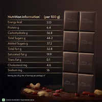 Cadbury Bournville Fruit & Nut 50% Dark Chocolate Bar, 75 Gm
