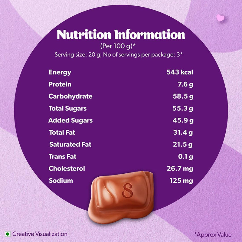 Cadbury Dairy Milk Silk Chocolate Bar, 60 g