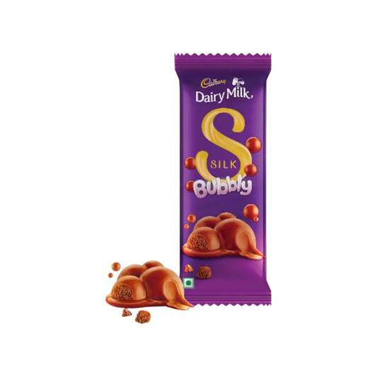 Cadbury Dairy Milk Silk Bubbly Milk Chocolate Bar 112gm