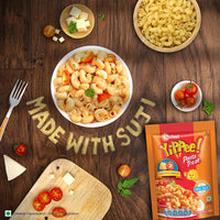 Sunfeast YiPPee! Pasta Treat|Tomato Cheese|Soft & Cheesy Pasta|Instant Pasta Made with Suji/ Rava,Vegetarian,70 gram